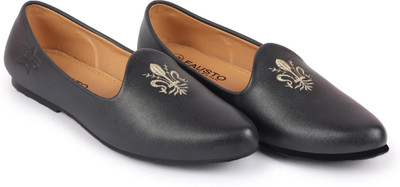 FAUSTO Boys Slip on Jutis(Blue, 9.5-10 YEAR)