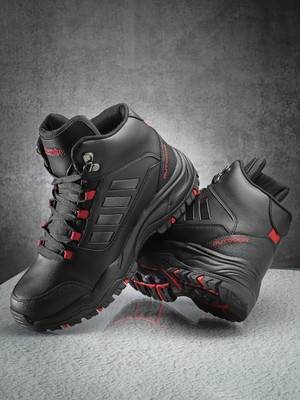 action TRK 501 Lightweight Comfortable Extra Bouce Cushioned High Tops For Men(Black , 9)