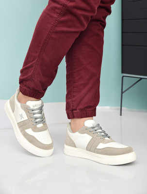 KILLER Modern Sneakers for Men | Casual, Running & Everyday Stylish Shoes Sneakers For Men(Grey, White , 10)