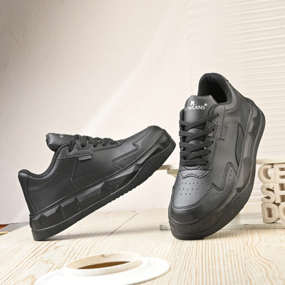 Rowlans comfortable,durable,sport shoes,walking & gym Sneakers For Women(Black , 8)