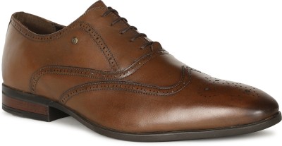 HUSH PUPPIES Newyork - Brogue Corporate Casuals For Men(Brown , 10)