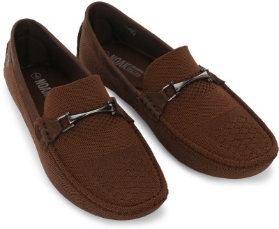 Noak NOAK Knitted Horse-Bit Loafer: Lightweight Comfort with Vegan Elegance Loafers For Men(Brown , 10)