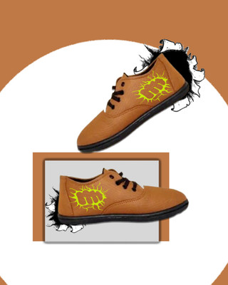 Kenamin Stylish Casual Shoes for Men and kids Casuals For Men(Tan, Olive , 6)