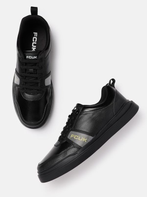 FCUK Sneakers For Men(Black , 8)