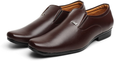 Zixer Office Wear Oxford Derby Formal Shoes For Men || Boys Wow Formal Wedding Party Slip On For Men(Brown , 10)