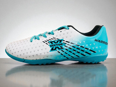 VECTOR X Football Shoes For Men(White, Blue , 5)