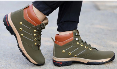 Stravik Boots For Men(Olive , 9)