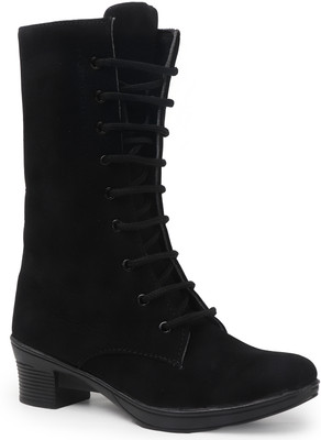 THE ALL WAY Elegant Long-Heeled Women's Boots Boots For Women(Black , 4)