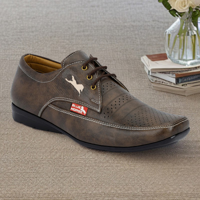 Blue Horse Formal cum Casual Shoe Party Wear For Men(Brown , 8)