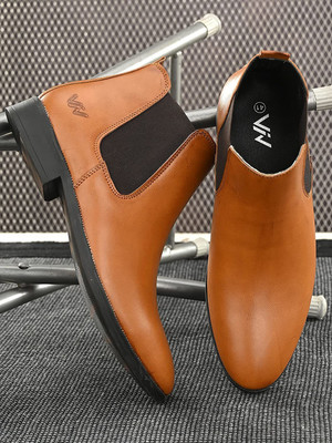 Viv Chelsea Boots For Men(Tan , 11)