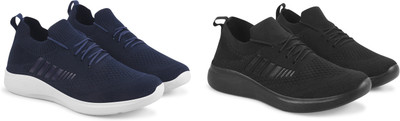 Face Stylish Sports Shoes for Men – Ideal for Running, Gym & Training Sneakers For Men(Blue, Black , 10)