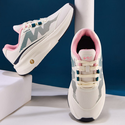 CAMPUS CIARA Breathable, Anti-Slip, Light Shoe for Running, Training, Yoga, Casual Wear Running Shoes For Women(Off White , 8)