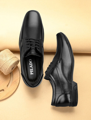 PILADO Rich Quality|Perfect Style|Officewear Derby For Men(Black , 8)