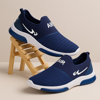 Tying Men's Casual Sneakers Shoes | Anti-Slip | Modern Design | All-Day Comfort Casuals For Men(Navy , 8)