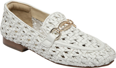 MONROW Loafers For Women(White , 8)