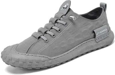 style hub STYLE HUB Crocodile Pattern Men's Leisure Shoes | Sneakers For Men(Grey , 9)