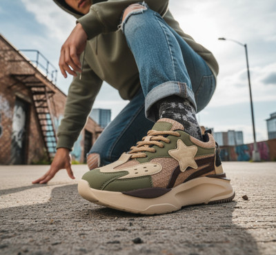 JK PORT Trendy Walking Shoes for men & women Casuals For Men(Beige , 6)