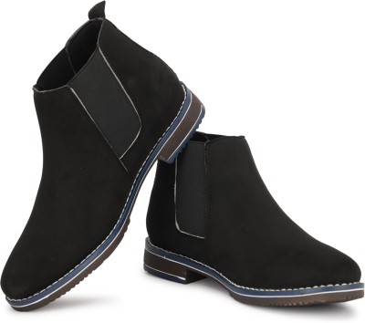 HRW BOOT BLACK FOR MEN Boots For Men(Black, Grey)