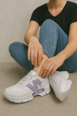 GRX Sneakers For Women(Purple, White , 7)