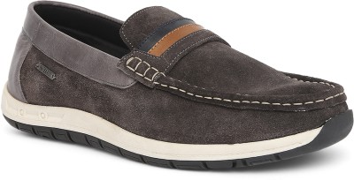 BUCKAROO NICK Boat Shoes For Men(Grey , 7)