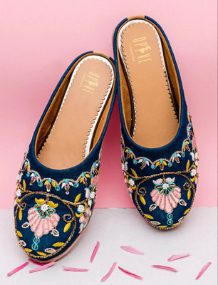 Opive Fashion Hub Bellies For Women(Blue , 4)