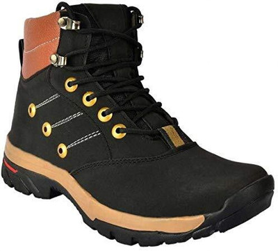 lejano High Tops For Men(Black, Brown , 9)
