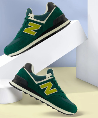 New Balance 574 Sneakers For Men(Green , 7.5)