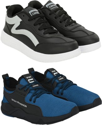 BIRDE BIRDE Premium Casual Sneakers Shoes For Men PACK OF 2 Sneakers For Men(Black, Navy)