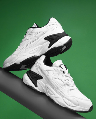 TurnX Sports Running Shoes For Men(Black, White , 6)