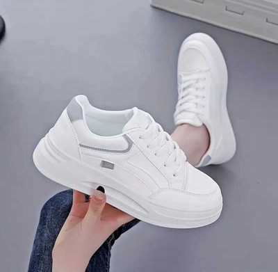 xedow Girls Lace Sneakers(Green, 9-10 Years)