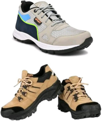 Zypso Stylish Footwear for Men Casuals For Men(Grey, Brown , 10)