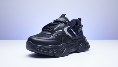 ASTHETIC Canvas Shoes For Men(Black , 7)