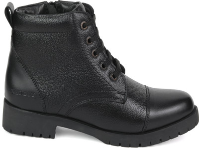 XHUGOY New 2002-XY-BK/CHAIN-41 Boots For Women(Black , 8)