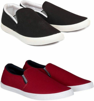 WELDONE 2 Pair Combo Trendy & Stylish Loafers For Men(Multicolor , 8)