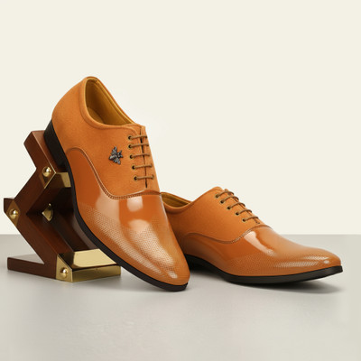 Blue Horse Formal/Attractive Shining/Party wear Shoe For Men(Tan , 6)