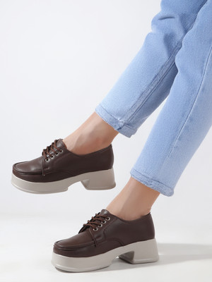 Colo Loafers for Womens Loafers For Women(Brown , 8)