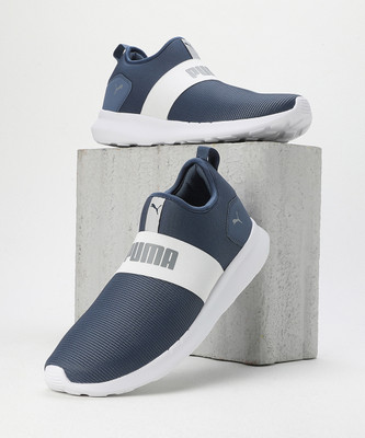 PUMA Relax Knit Slip on Sneakers For Men(Blue , 10)