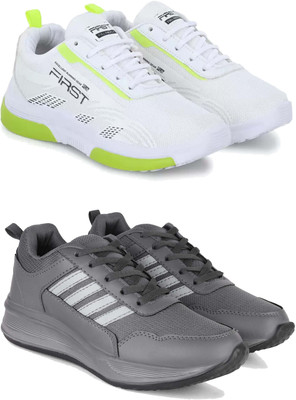 DRACKFOOT Casuals For Men(White, Grey , 6)