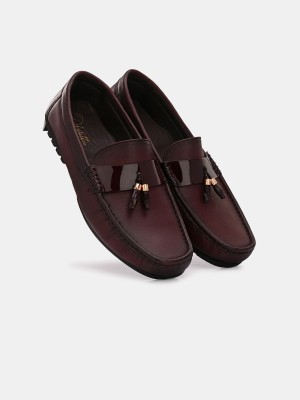 EGOSS Loafers For Men(Maroon , 7)