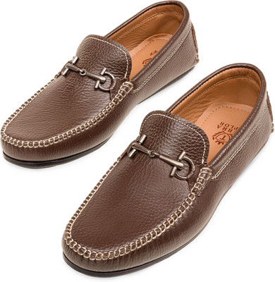 Terra Xplor Rover Genuine Leather Driving Shoes For Men(Brown , 6)