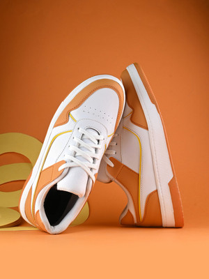 Ligero Premium Trending Comfortable Outdoor Shoes Sneakers For Men(Tan, White , 9)