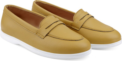 YUVRATO BAXI Unique Look Fashionable Loafers for Ladies Loafers For Women(Tan , 3.5)