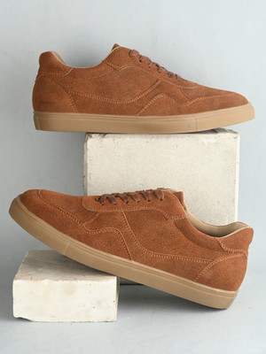 Roadster Comfortable Outdoor Sneakers For Men(Tan , 8)