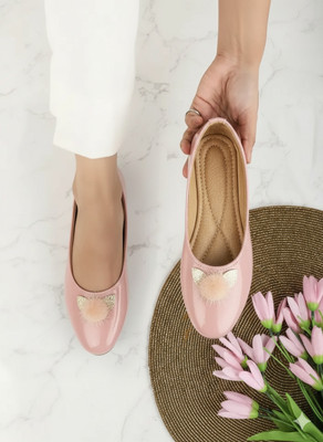 Trendy Feet Blossom Bow Kicks Bellies For Women(Pink , 7)