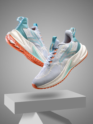 action NITRO 801 Comfortable Stylish Breathable Sports Running Shoes For Men(White, Blue , 9)