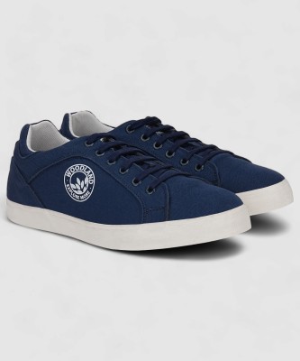 WOODLAND Canvas Shoes For Men(Navy , 8)