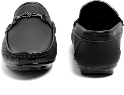 Hilux Synthetic Outdoor Loafer Shoes Loafers For Men(Black , 8)