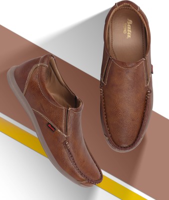 Bata Casual Slip On Loafers For Men(Brown)