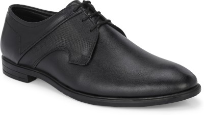 Numera Executive Genuine Leather Corporate Formal Lace Up Derby For Men(Black)