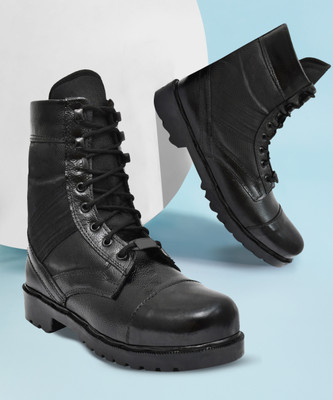 BRONIKA Boots For Men(Black , 6)